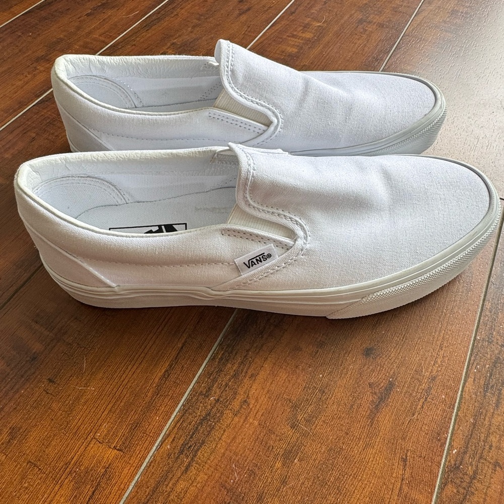 Vans White Canvas Sneakers